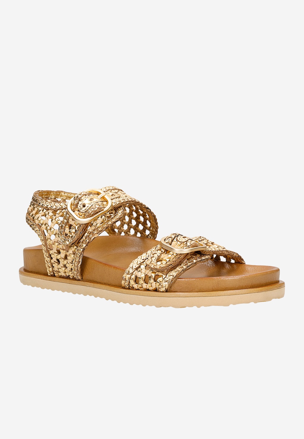 Zlaté ažurové dámské sandály 76242-88 Widok 2