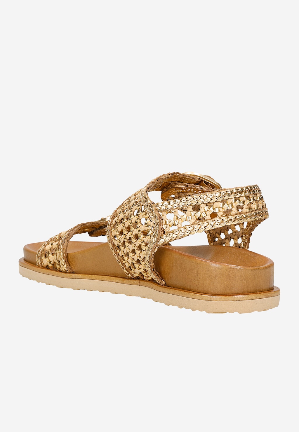 Zlaté ažurové dámské sandály 76242-88 Widok 3