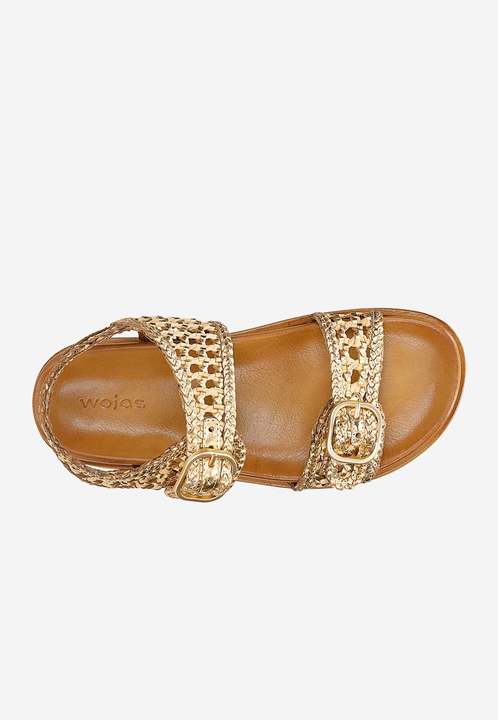 Zlaté ažurové dámské sandály 76242-88 Widok 4