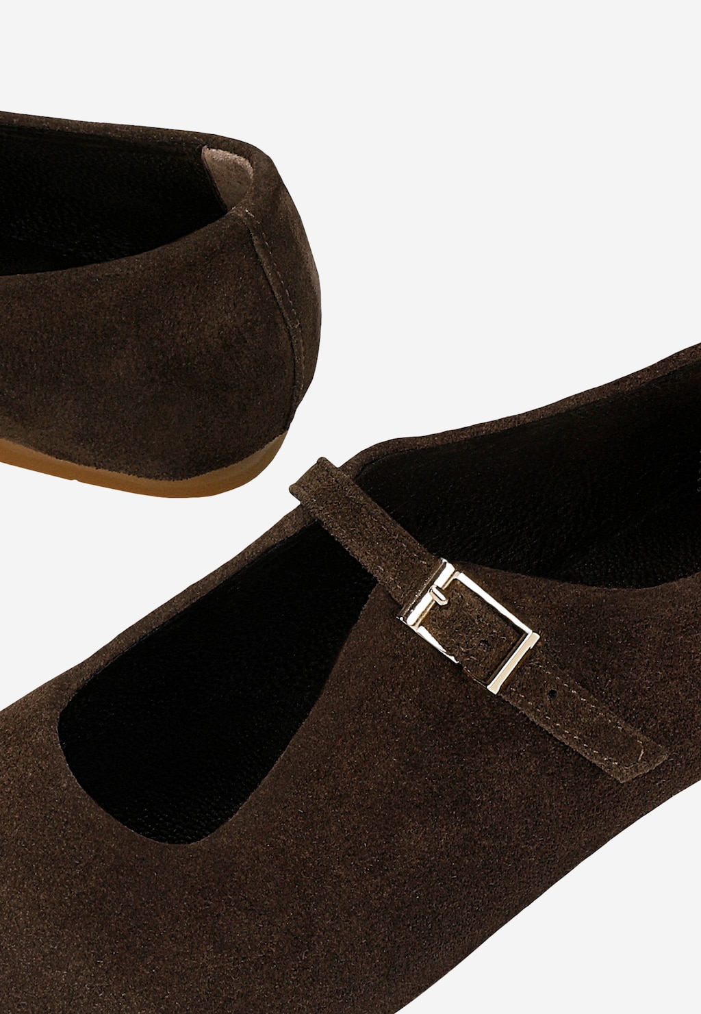 Hnědé balerínky s páskem na podešvi 44067-62 Widok 6