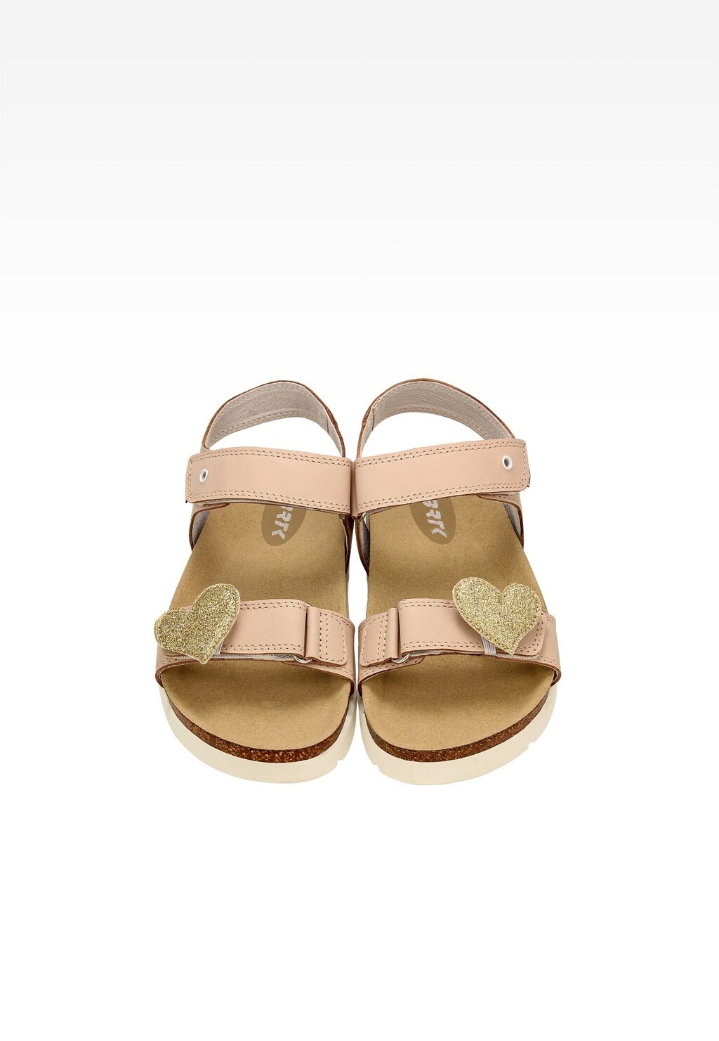 Ružové sandále na korkovej podrážke BARTEK 84415-54 so zlatou odnímateľnou ozdobou Widok 8