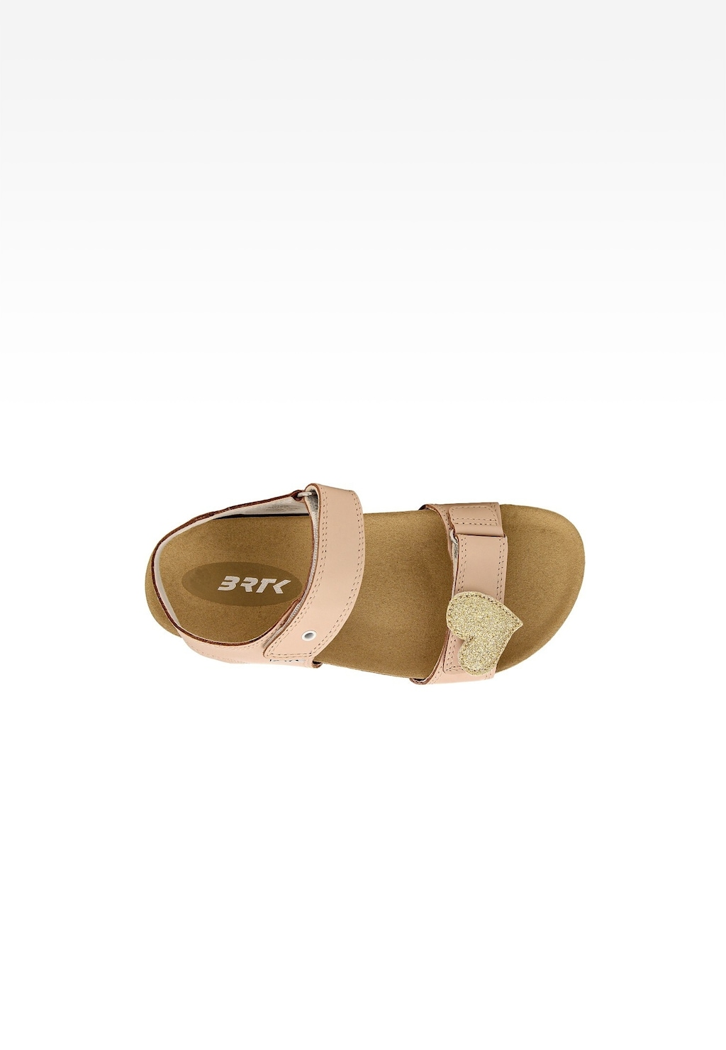 Ružové sandále na korkovej podrážke BARTEK 84415-54 so zlatou odnímateľnou ozdobou Widok 5