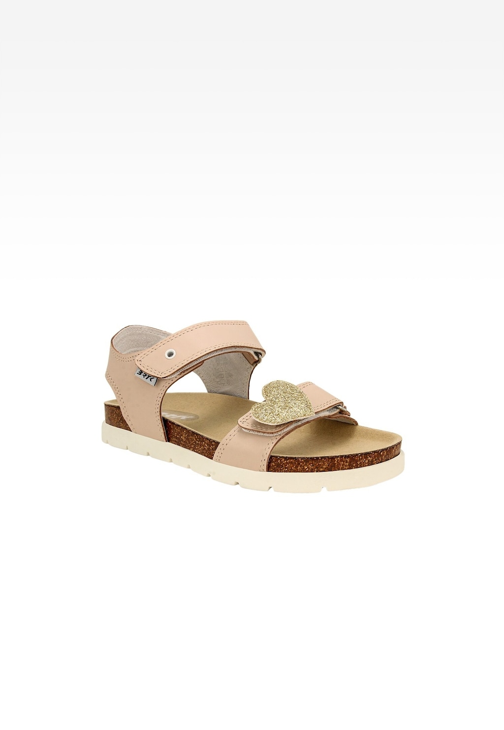 Ružové sandále na korkovej podrážke BARTEK 84415-54 so zlatou odnímateľnou ozdobou Widok 2