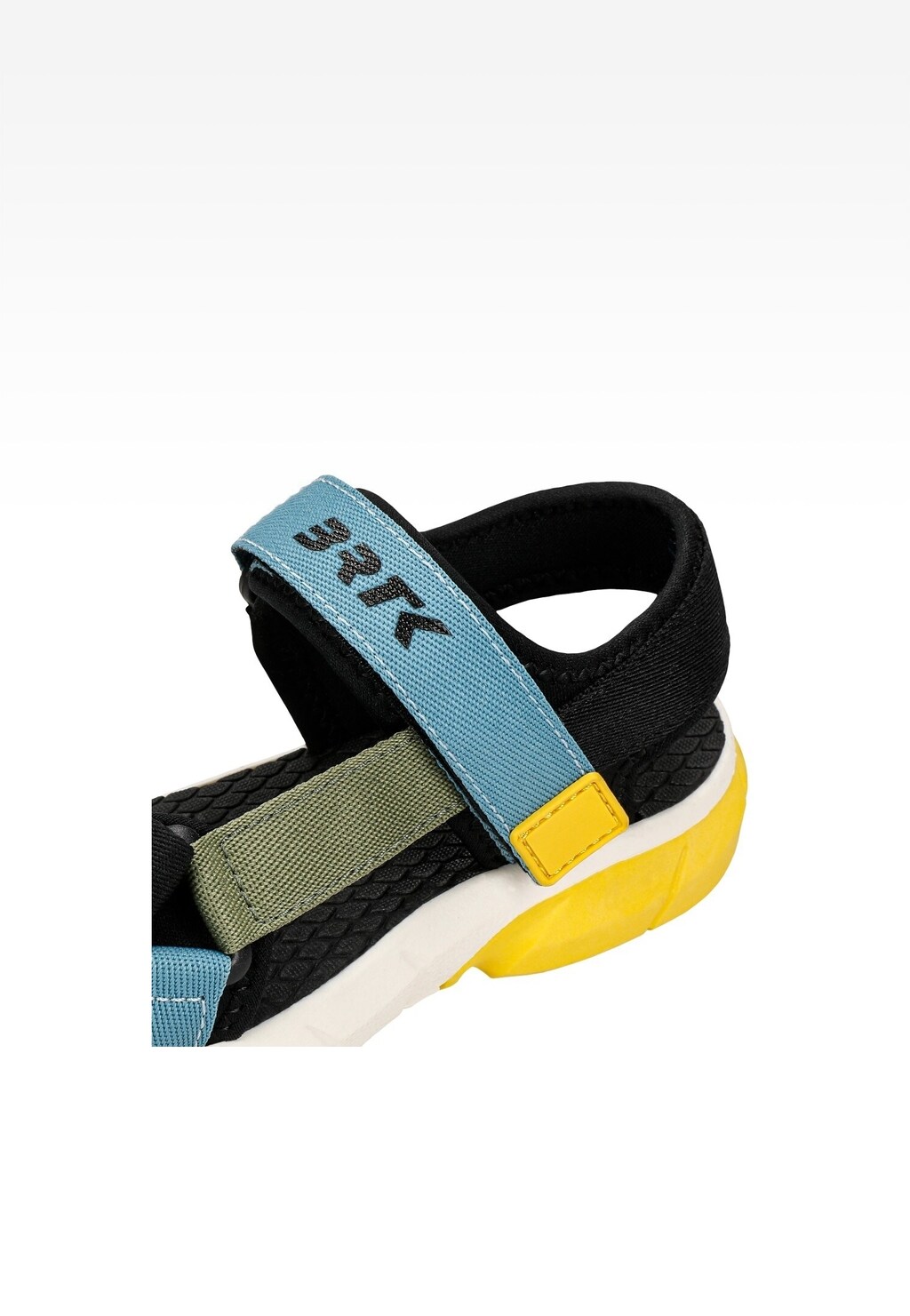Čierno-modré sandále BARTEK so žltými prvkami 89001-16 Widok 7