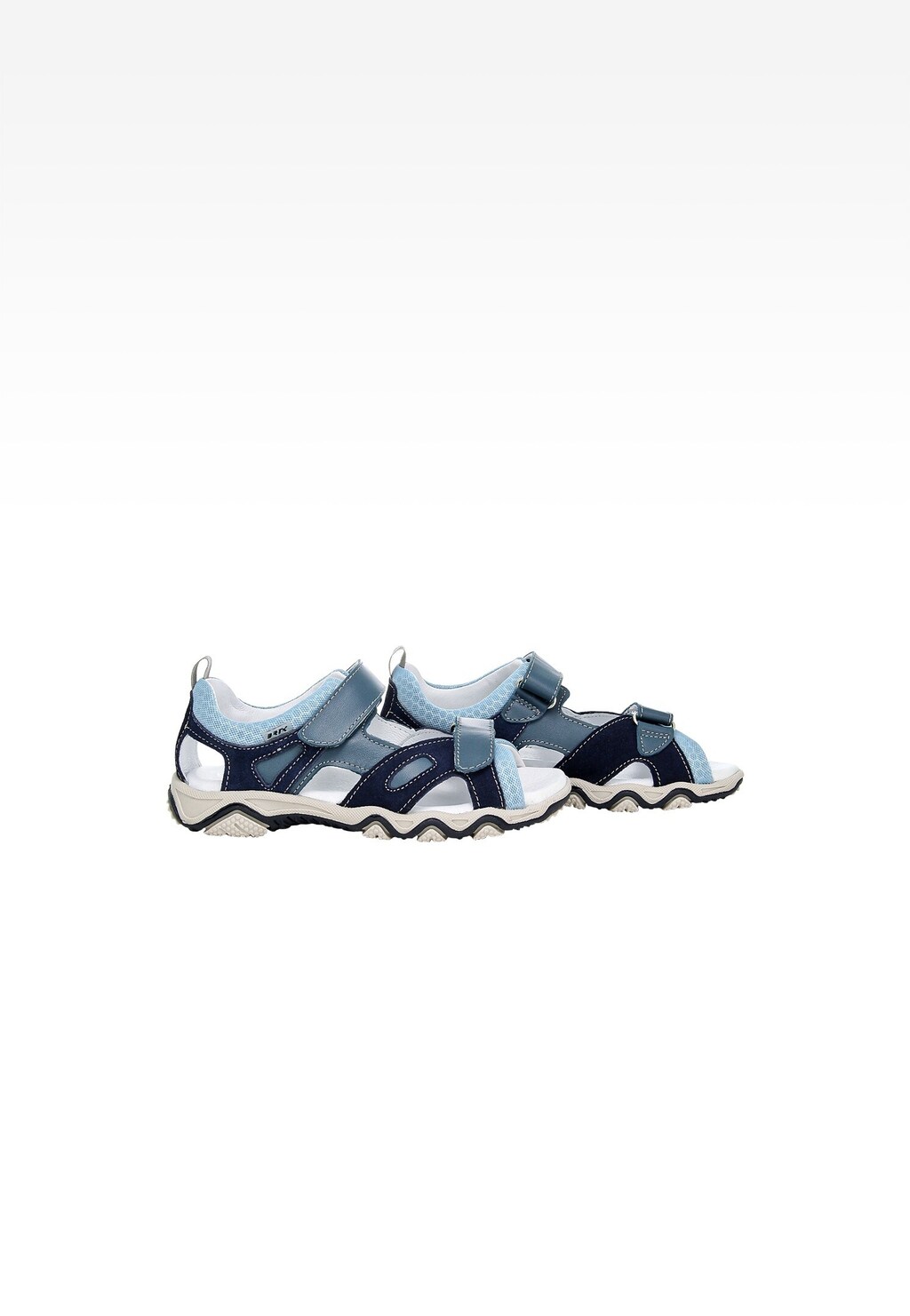 Niebieskie sandały zapinane na rzepy 1669702 BARTEK Widok 7