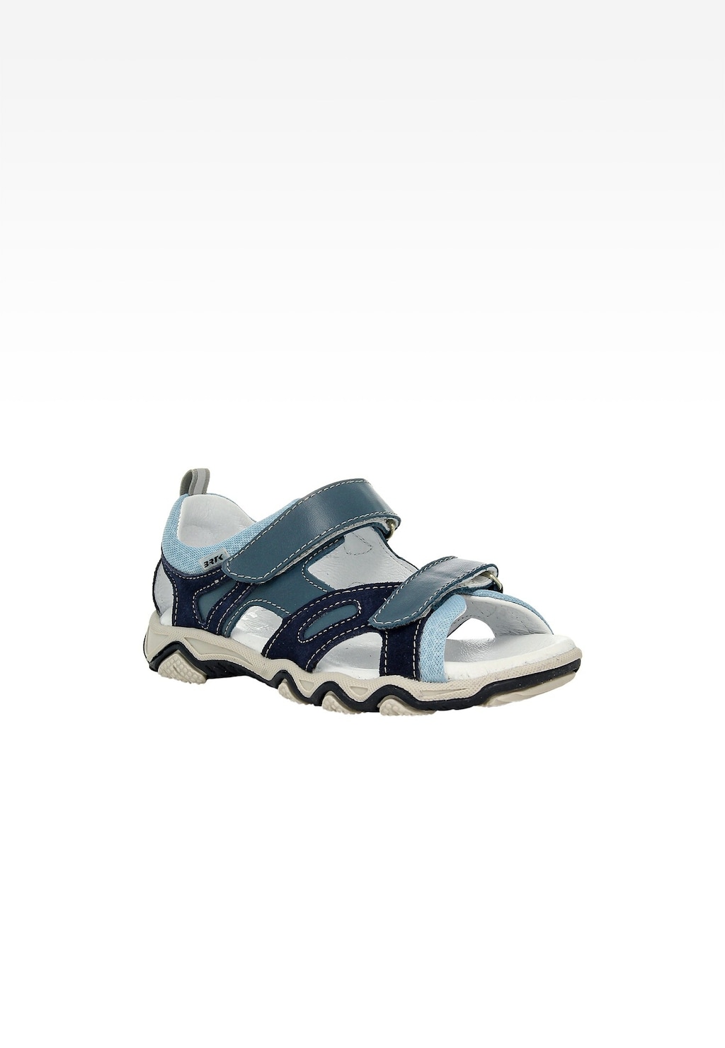 Niebieskie sandały zapinane na rzepy 1669702 BARTEK Widok 2