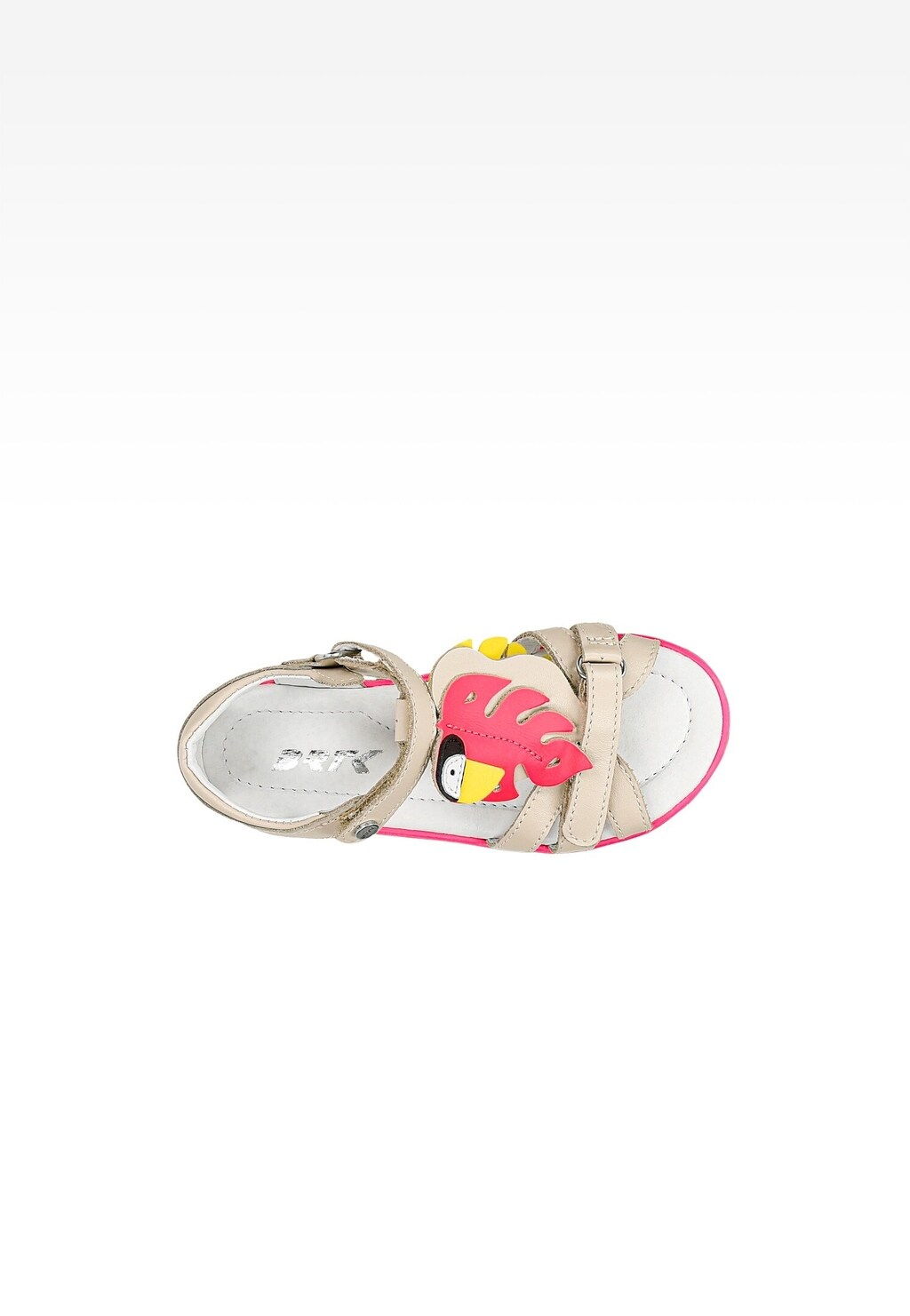 Sandały BARTEK 16182035 II, dla dziewcząt, beż Widok 4