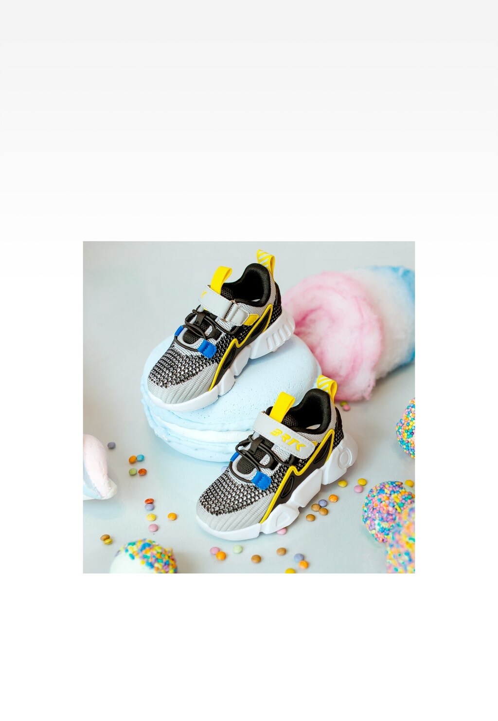 Černošedé síťované chlapecké tenisky se žlutými prvky BARTEK 87007-18 Widok 9