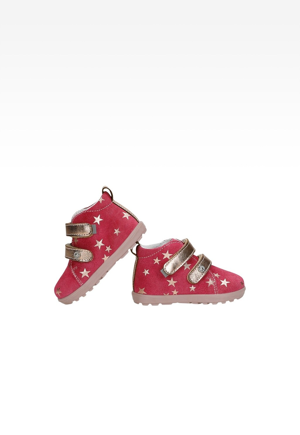 Růžové kotníčkové boty se zlatými hvězdičkami BARTEK 86315-78 Widok 6