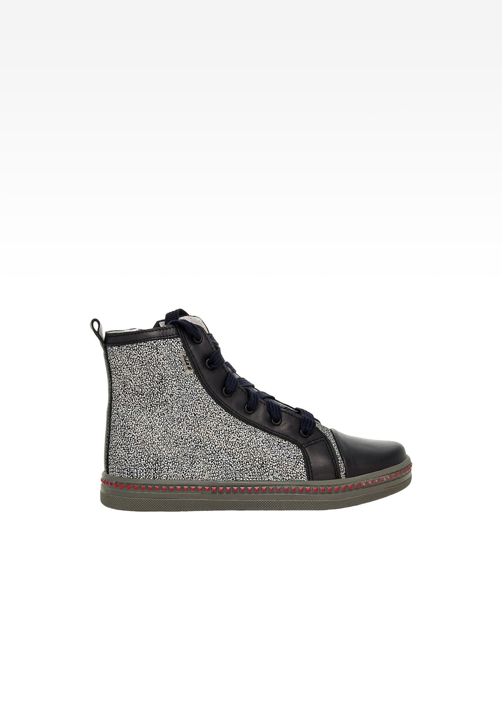 Námořnicky modré se stříbrnou dívčí kotníkové boty BARTEK 14133-05 Widok 1