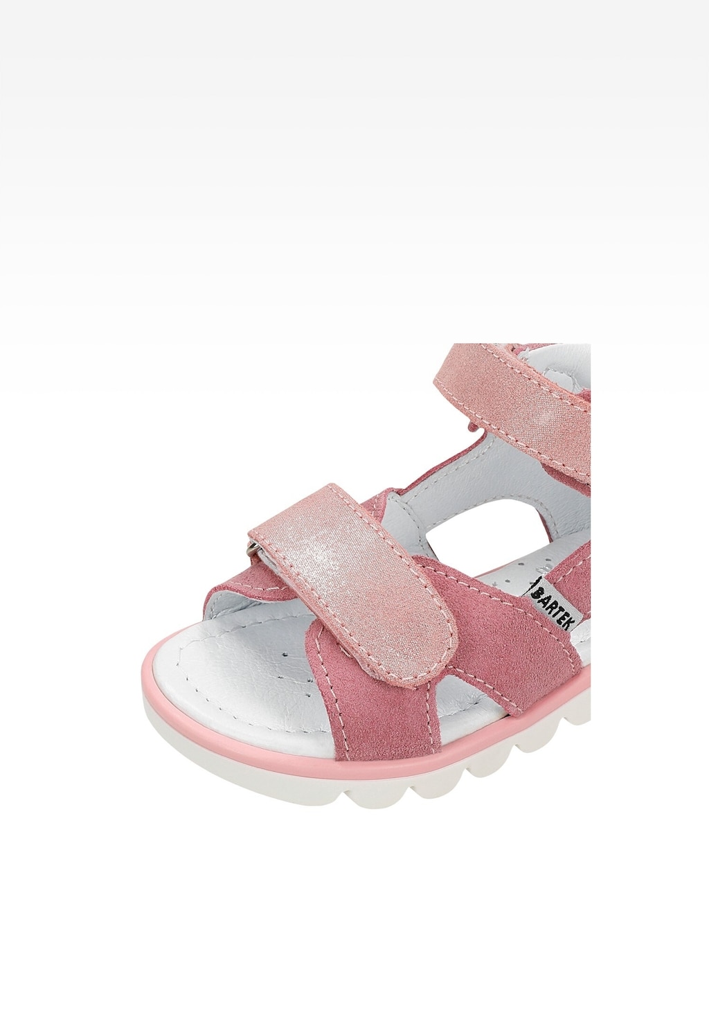 Ružové dievčenské sandále 11227016 s trblietavou ozdobou Widok 7