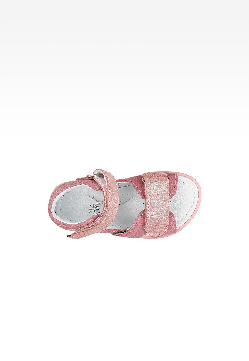 Ružové dievčenské sandále 11227016 s trblietavou ozdobou Widok 4