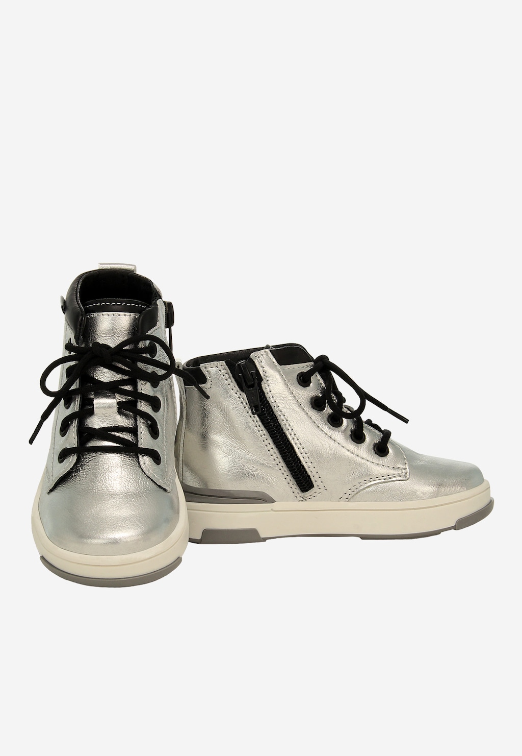 Stříbrno-černé tenisky BARTEK 1112103 Widok 7