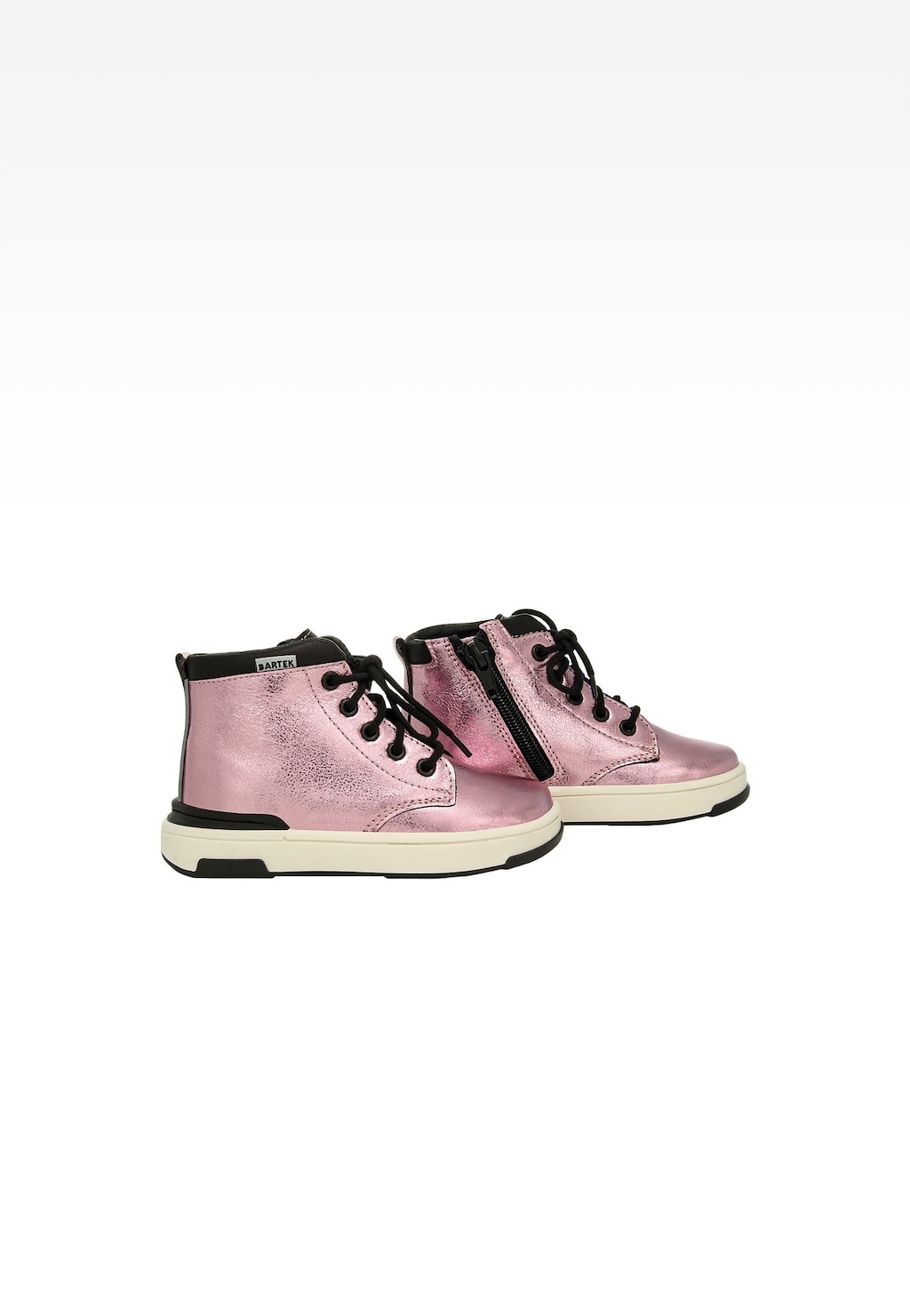 Dívčí kotníkové boty BARTEK v metalicky růžové barvě Widok 7