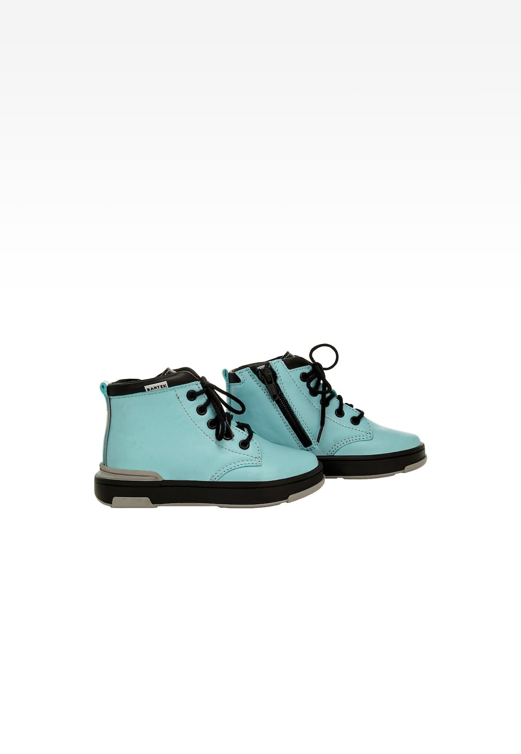 Turkusowo-czarne trzewiki BARTEK typu trampki 1112105 Widok 7