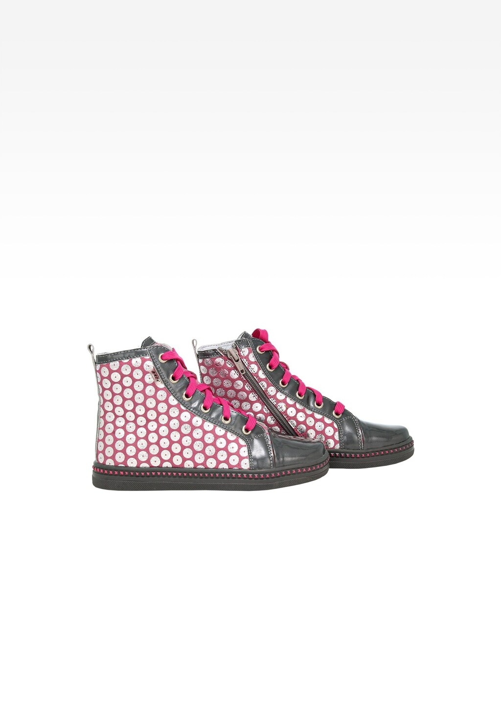 Szaro-różowe trampki dziewczęce BARTEK 14133-06 Widok 8