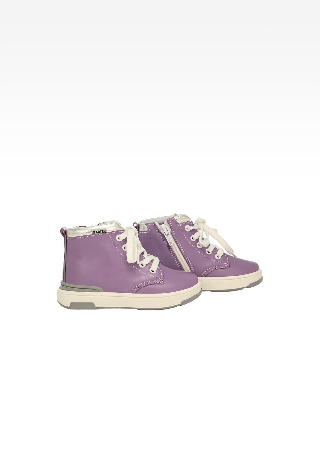 BARTEK Fialovo-stříbrné kotníkové boty pro dívky 1112102 Widok 8