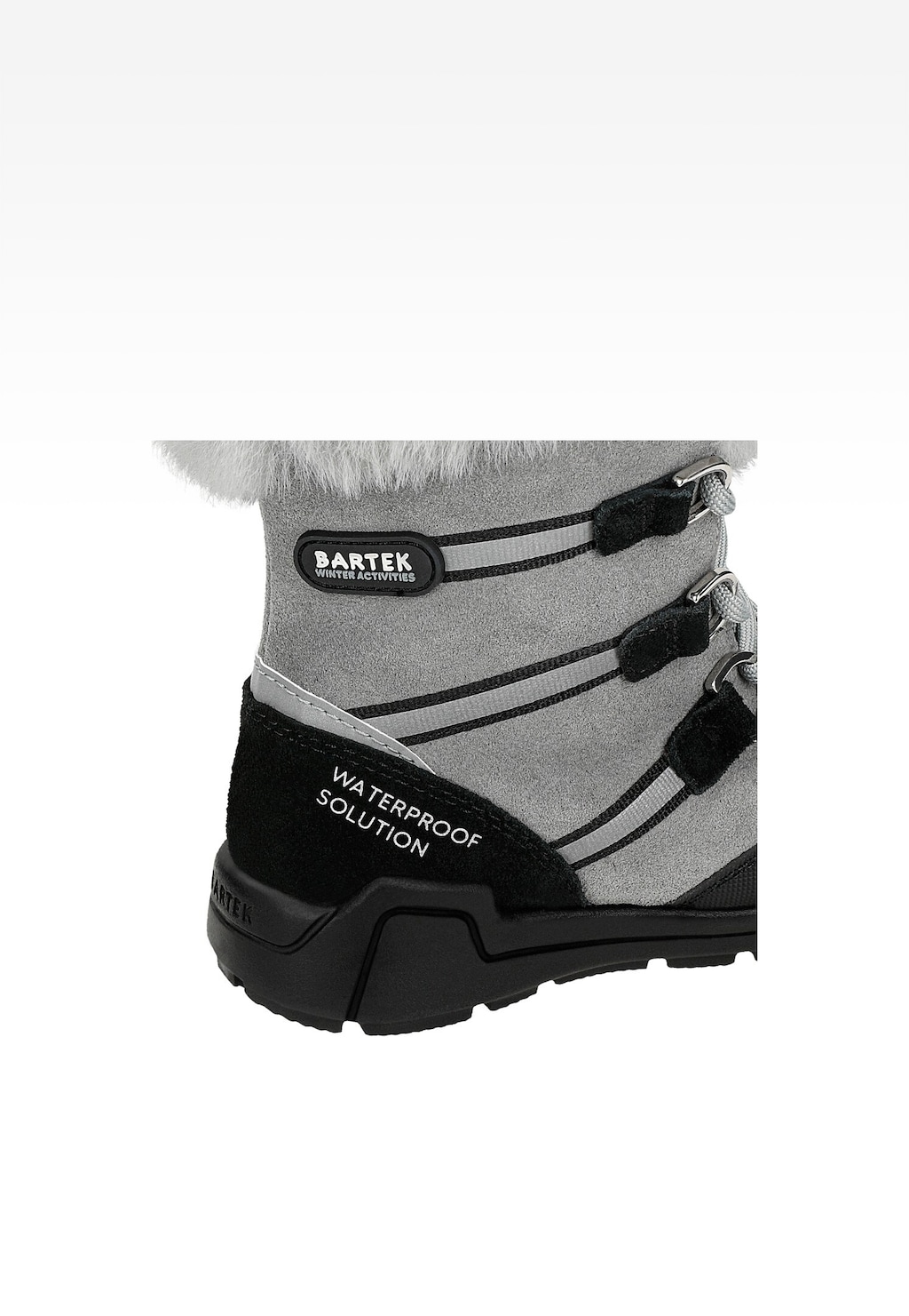 Śniegowce BARTEK, 85003-60, popielato-czarne Widok 7