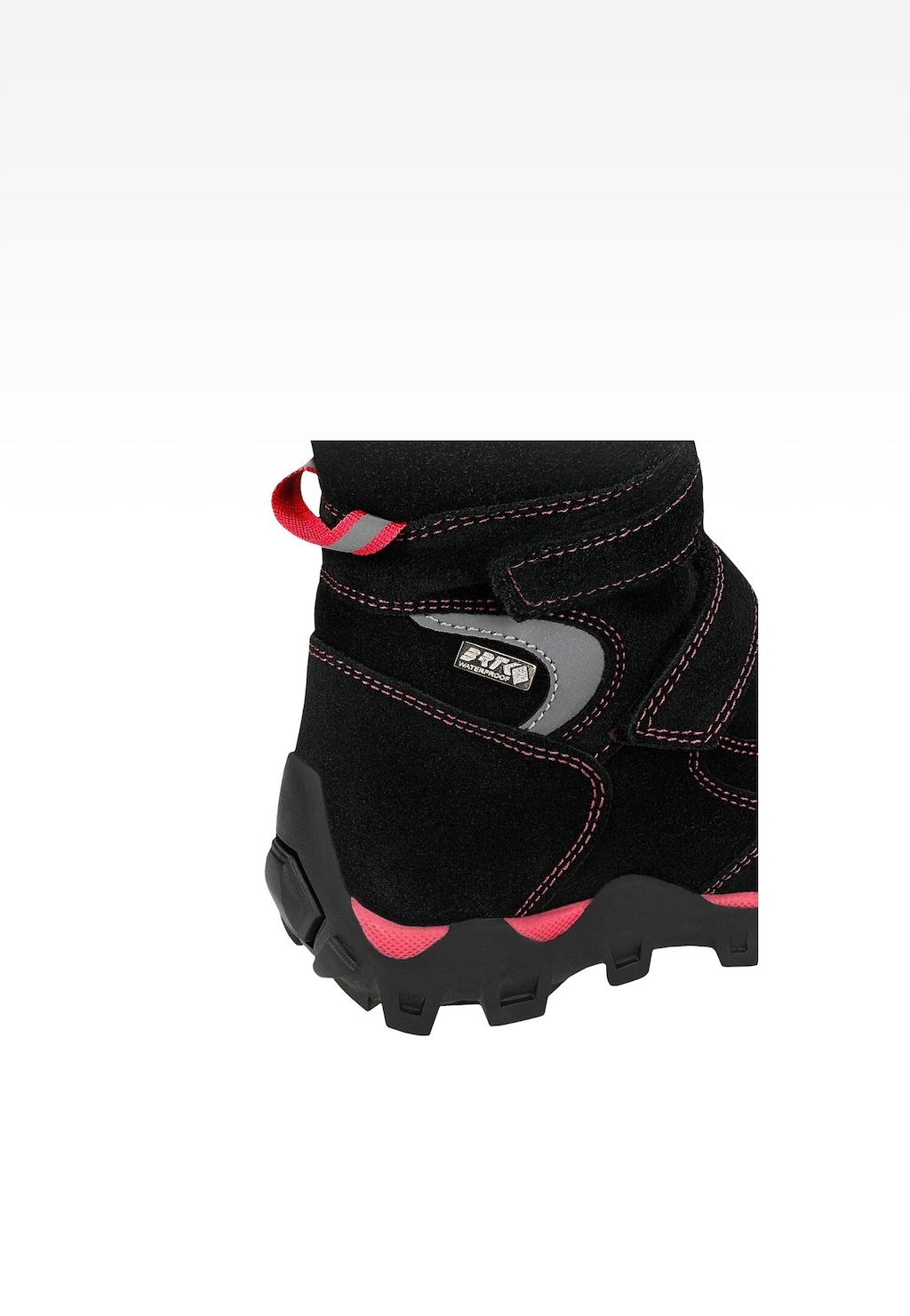 Trzewiki ocieplane BARTEK 14292019, dla dziewcząt, czarno-różowe Widok 7