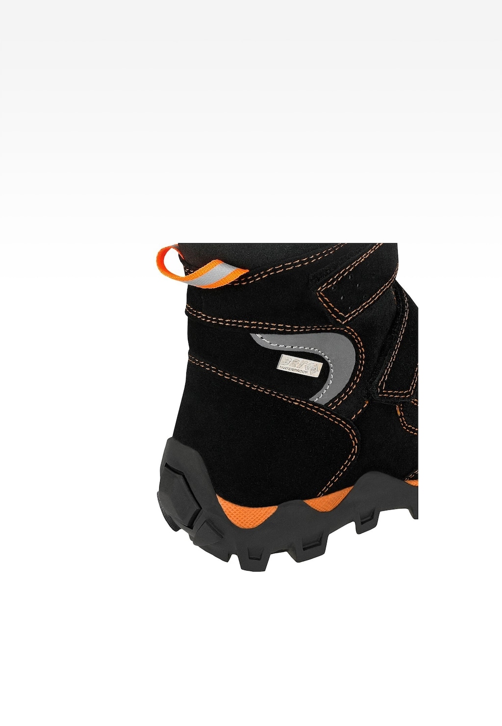 Trzewiki ocieplane BARTEK 14292021, czarno-pomarańczowe Widok 7