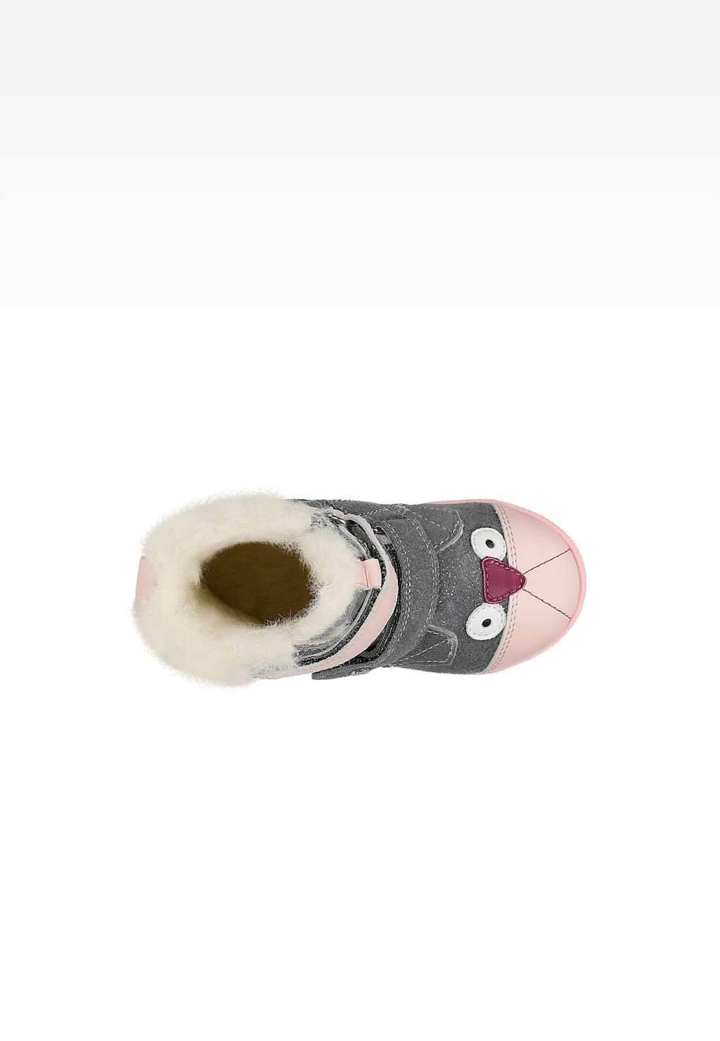 Trzewiki ocieplane BARTEK 84007-70, dla dziewcząt, popielato-różowe Widok 4