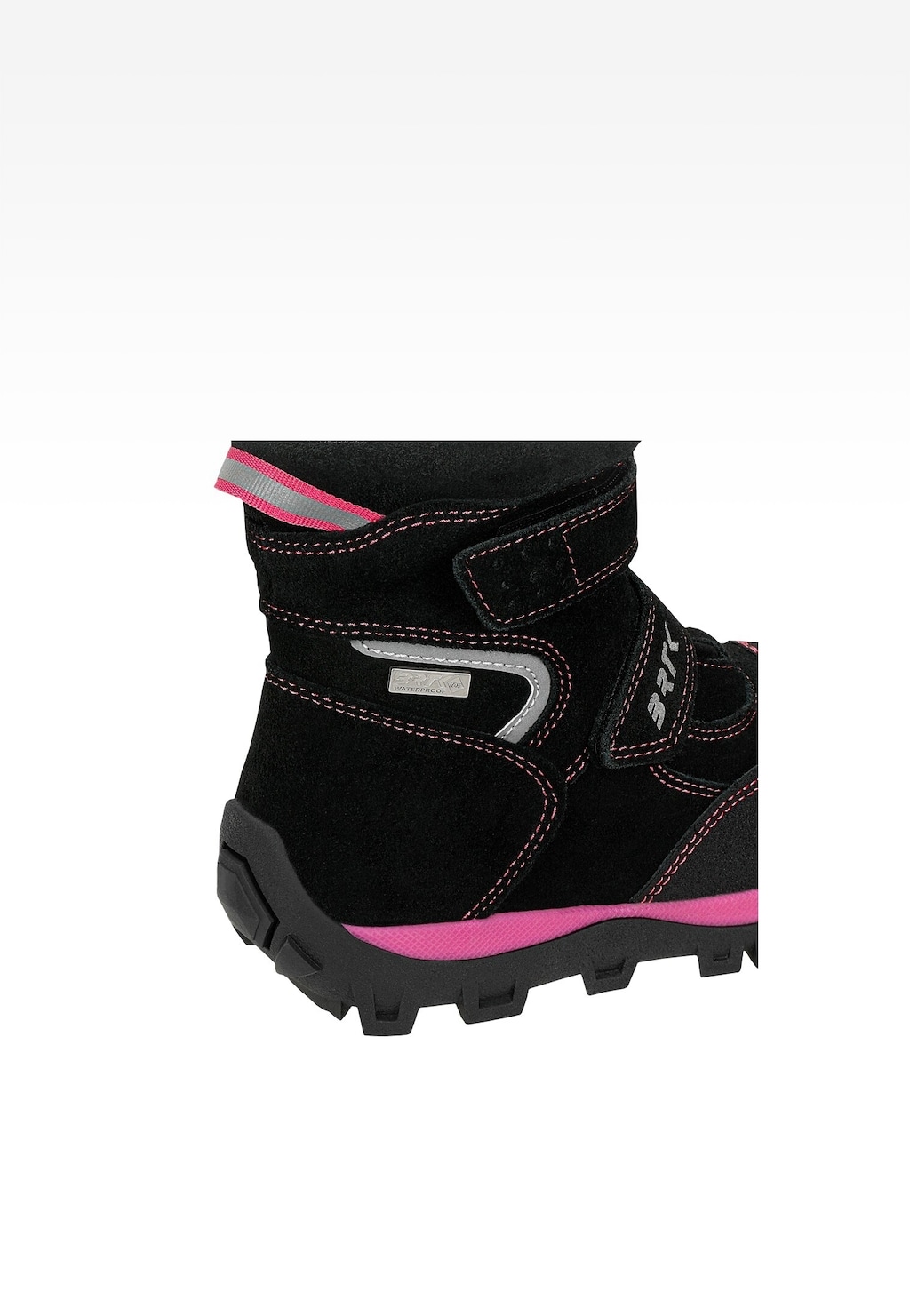 Zateplené kotníkové topánky BARTEK 84010-65, čierno-ružové Widok 7