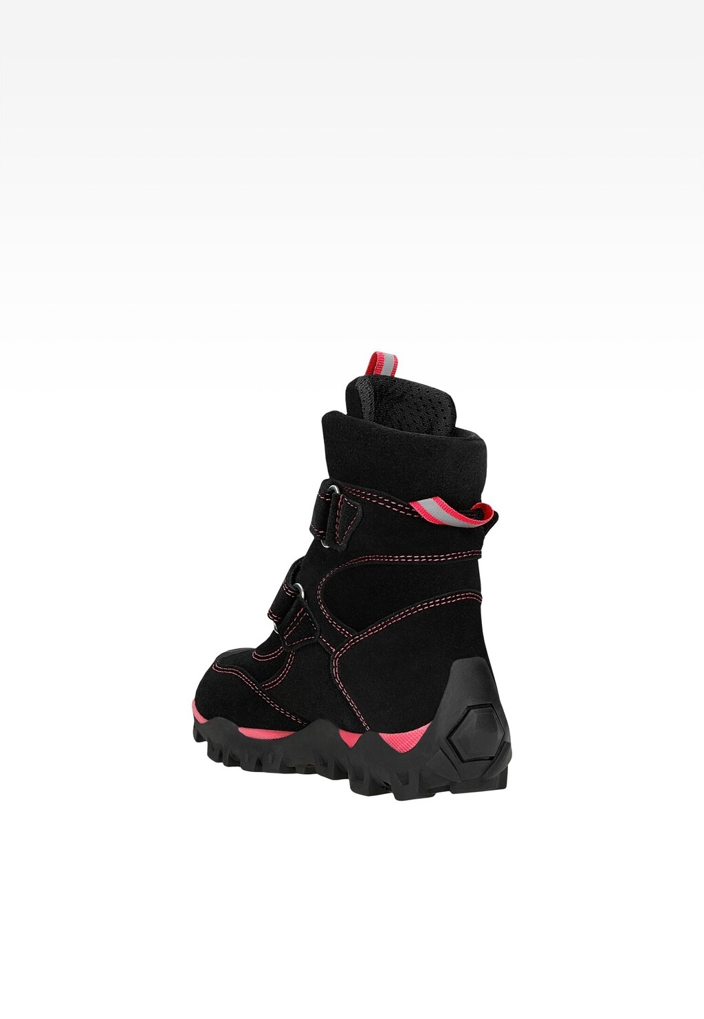 Trzewiki ocieplane BARTEK 14292019, dla dziewcząt, czarno-różowe Widok 3