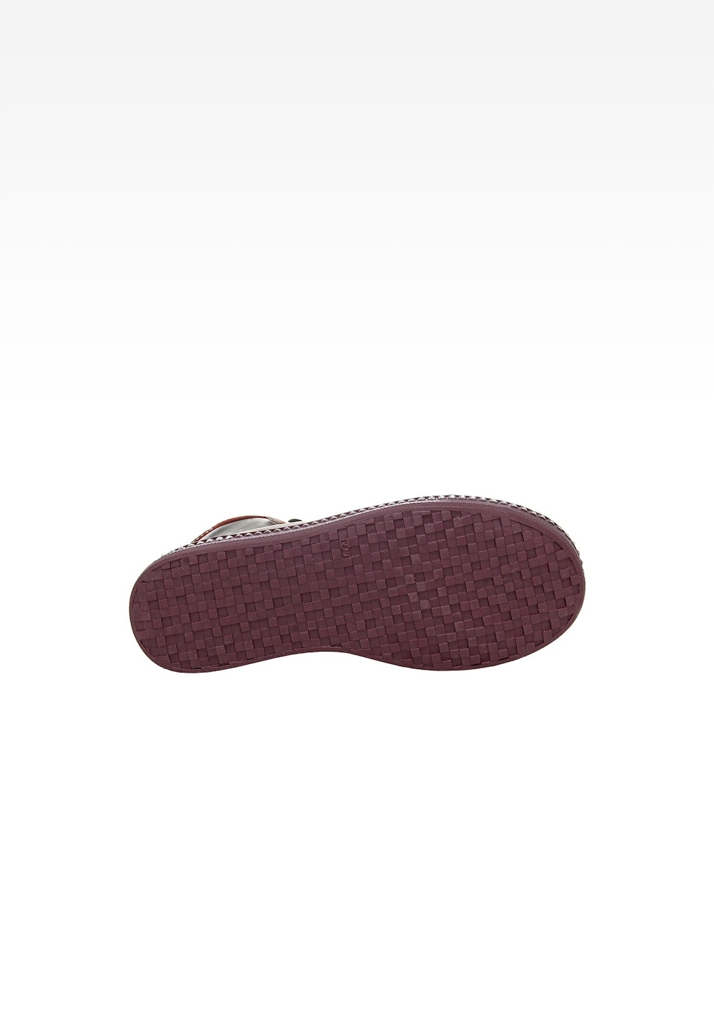 Bordové tenisky pro dívky s černými tkaničkami 14133-09 Widok 6