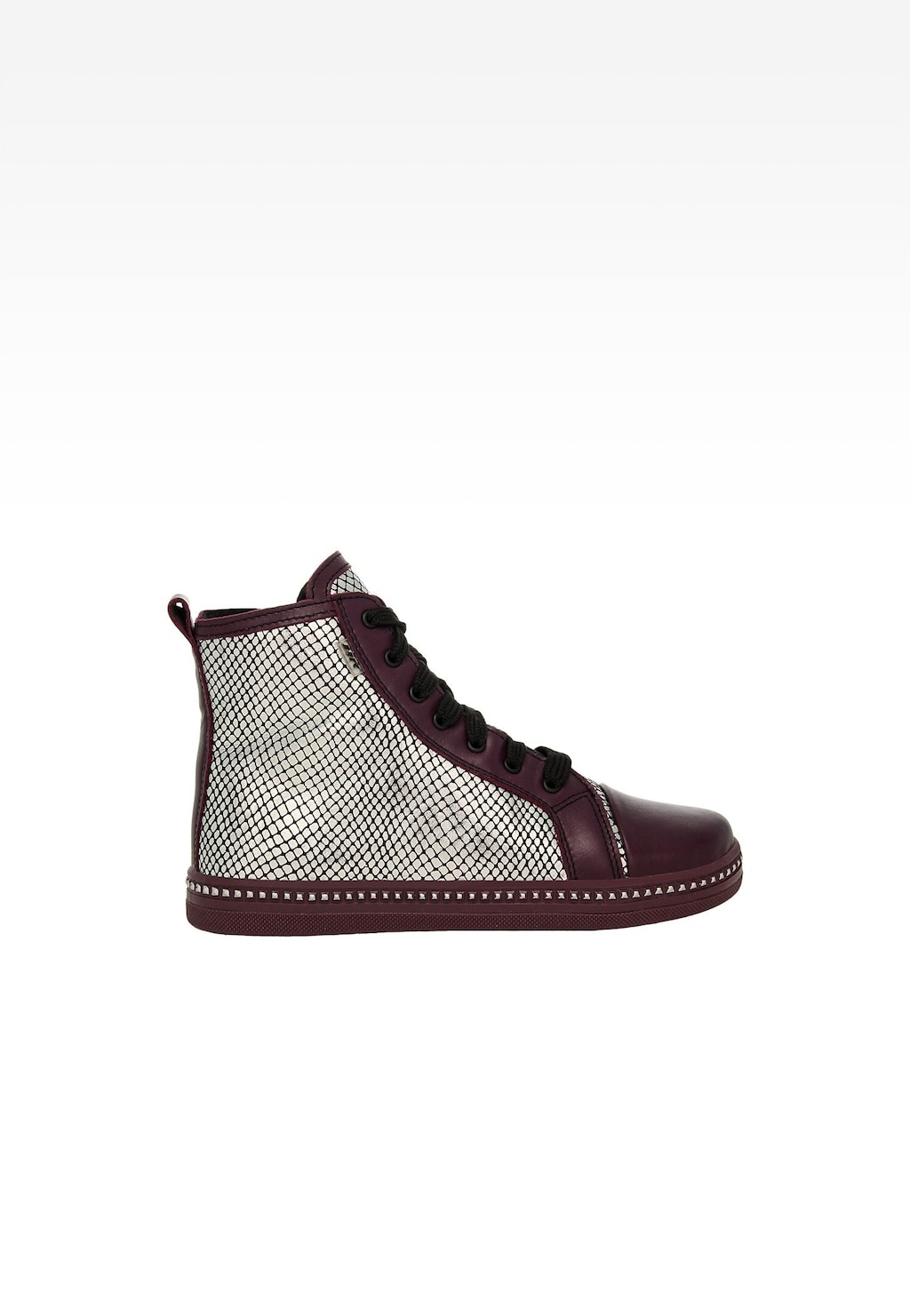 Fialovo-stříbrné kotníkové boty BARTEK typu tenisky 17133-02 Widok 1