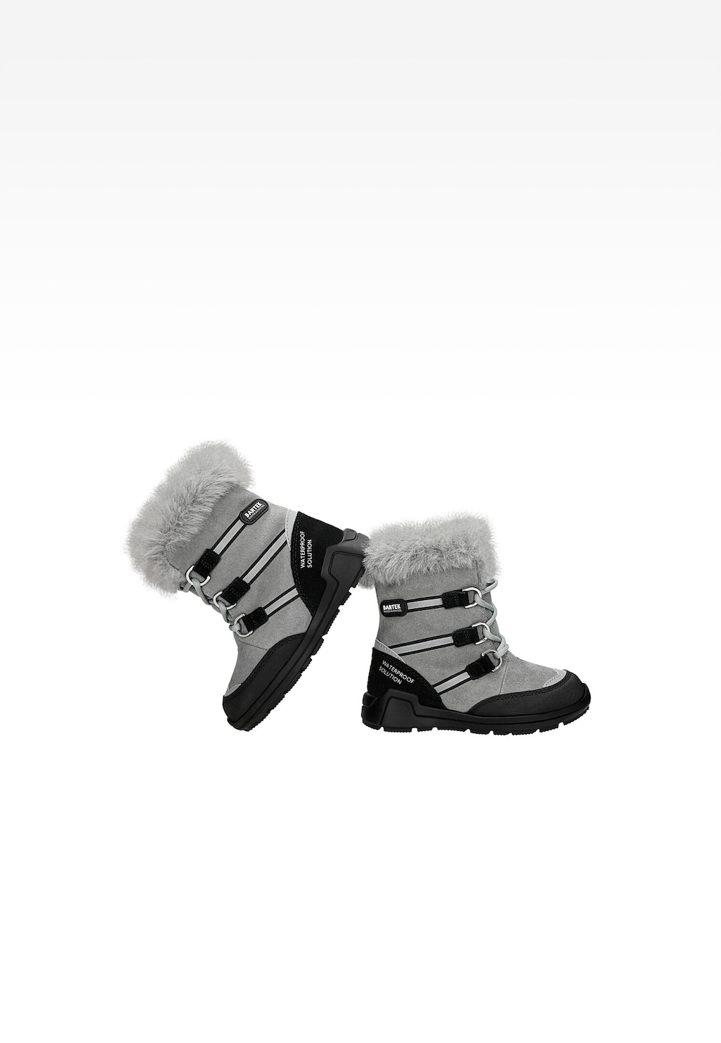 Śniegowce BARTEK, 85003-60, popielato-czarne Widok 6