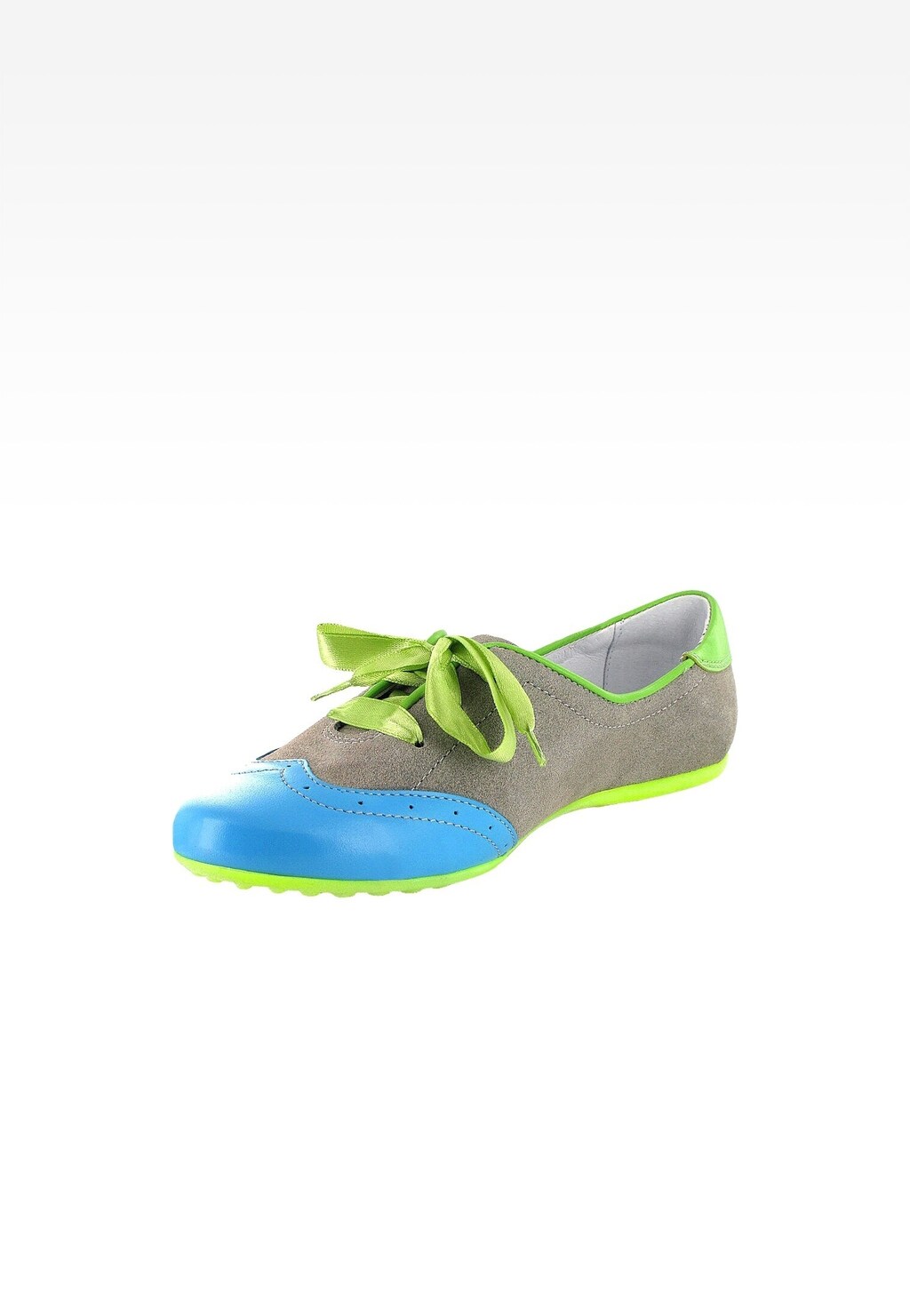 Półbuty BARTEK T-25363/0N4, dla dziewcząt, szaro-turkusowo-zielony Widok 3