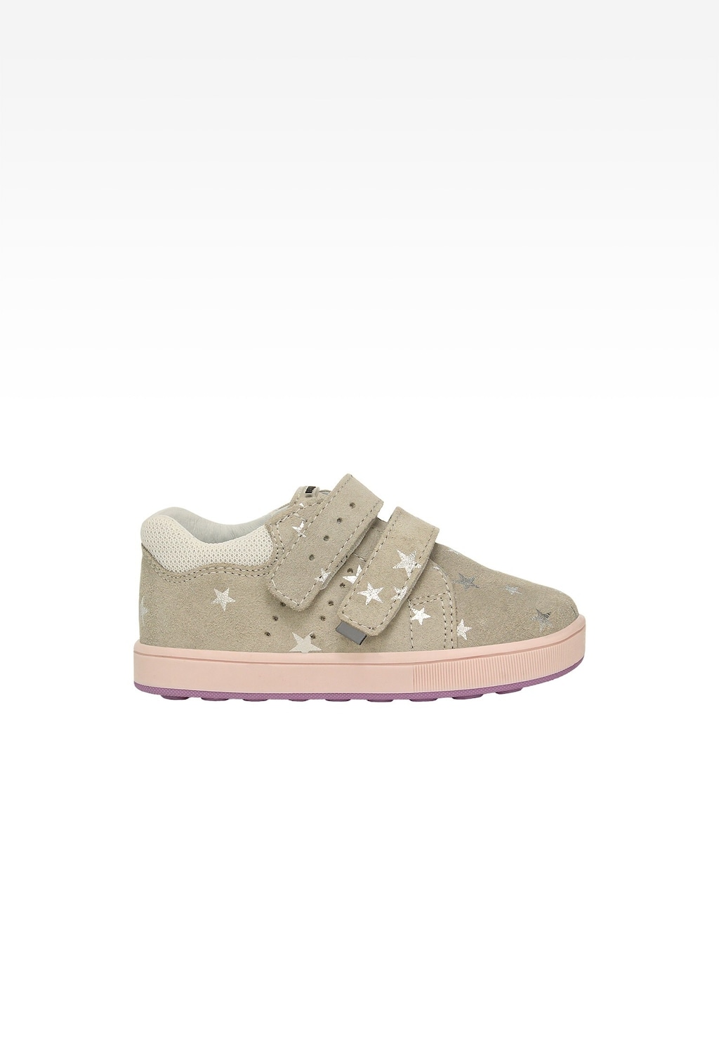 Szare trampki dziewczęce z nadrukiem w gwiazdki BARTEK 1104203 Widok 1