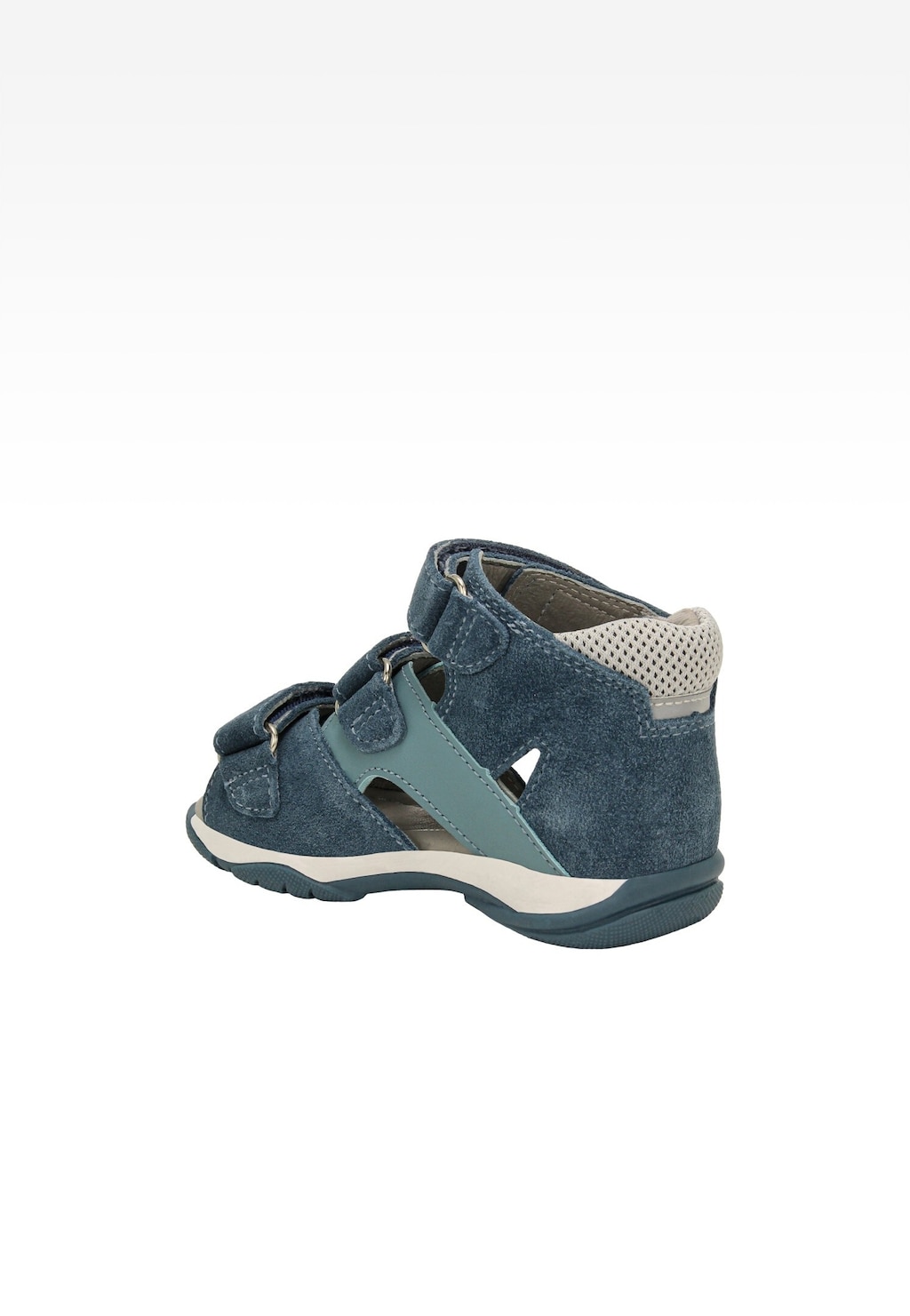 Modré sandále z kombinovaných kôž BARTEK 84405-86 Widok 4