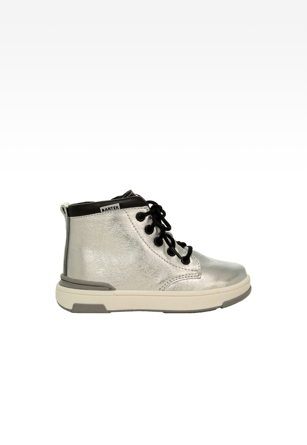 Stříbrno-černé tenisky BARTEK 1112103 Widok 2