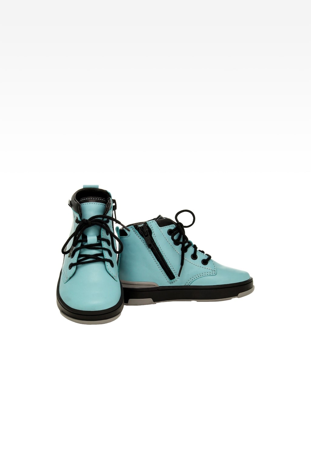 Turkusowo-czarne trzewiki BARTEK typu trampki 1112105 Widok 6