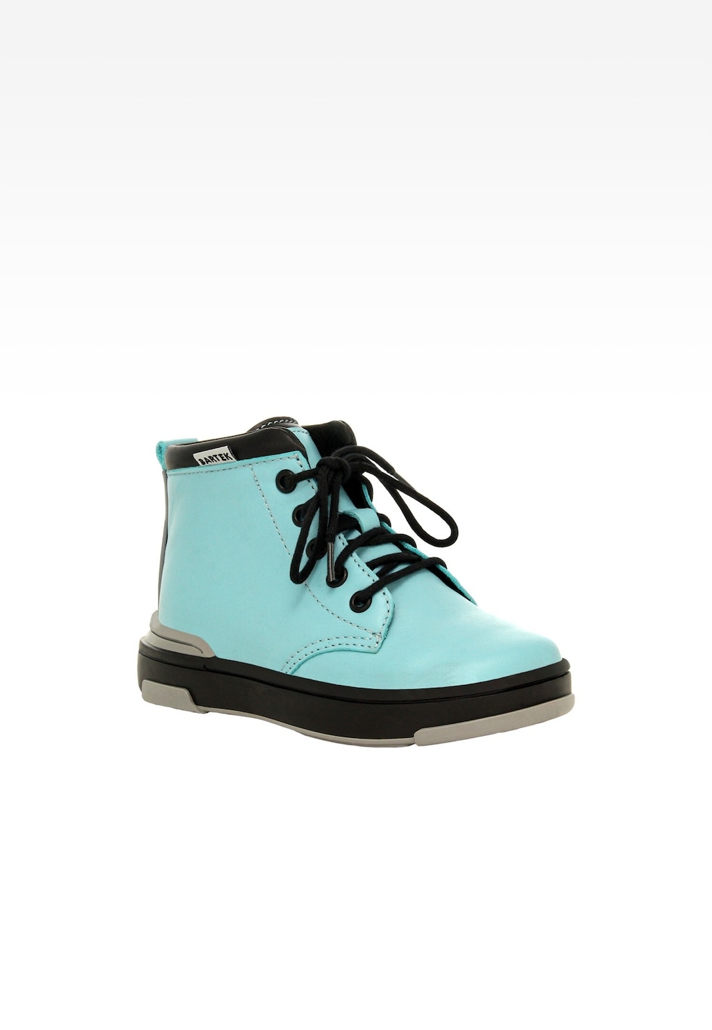 Turkusowo-czarne trzewiki BARTEK typu trampki 1112105 Widok 2