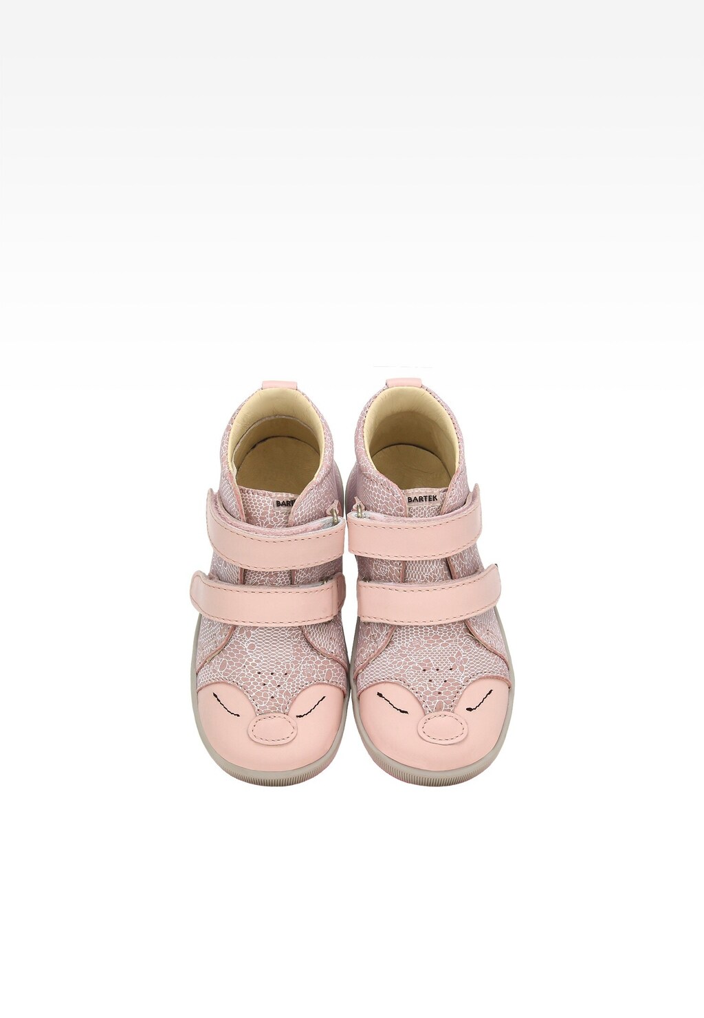 Różowe trzewiki BARTEK dla dziewczynki ze zwierzątkiem na noskach 1356802 Widok 6