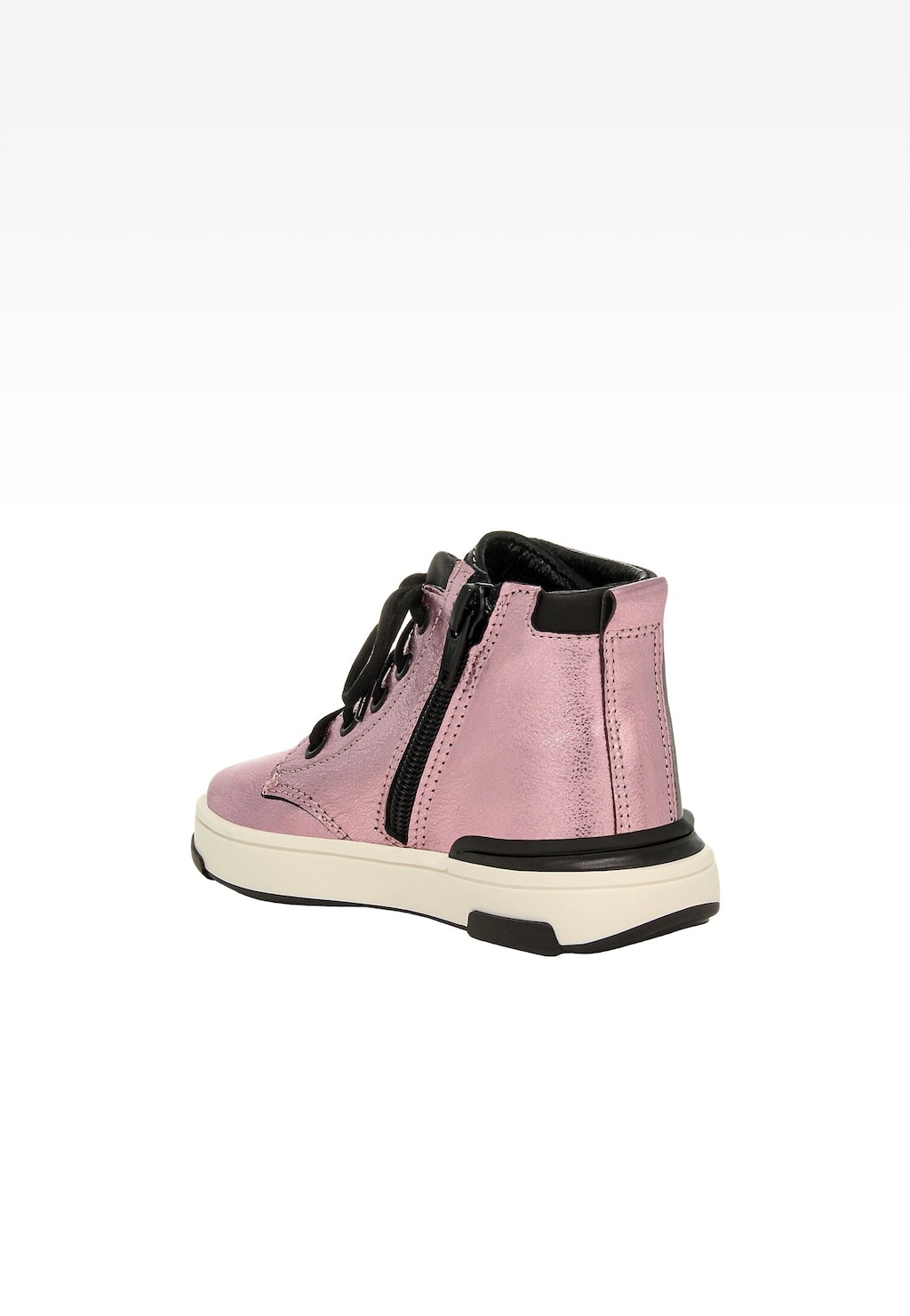 Dívčí kotníkové boty BARTEK v metalicky růžové barvě Widok 4