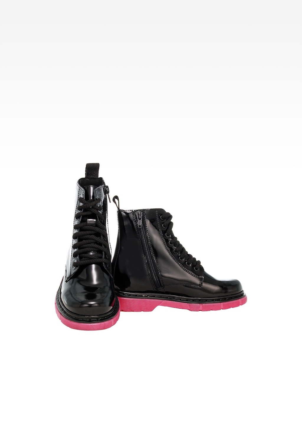 Černé dívčí kotníkové boty BARTEK s růžovou podrážkou 1729301 Widok 7