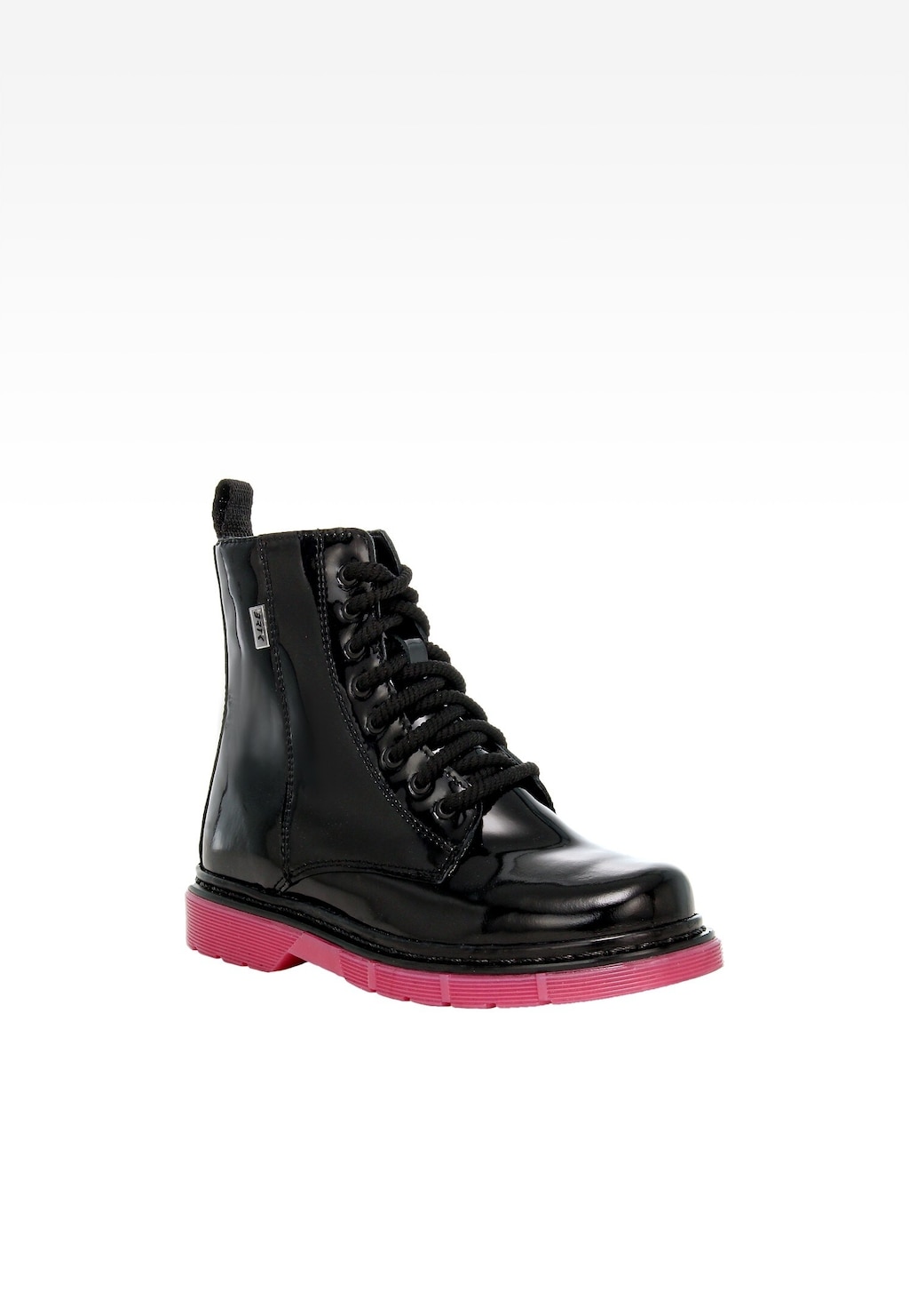 Černé dívčí kotníkové boty BARTEK s růžovou podrážkou 1729301 Widok 2