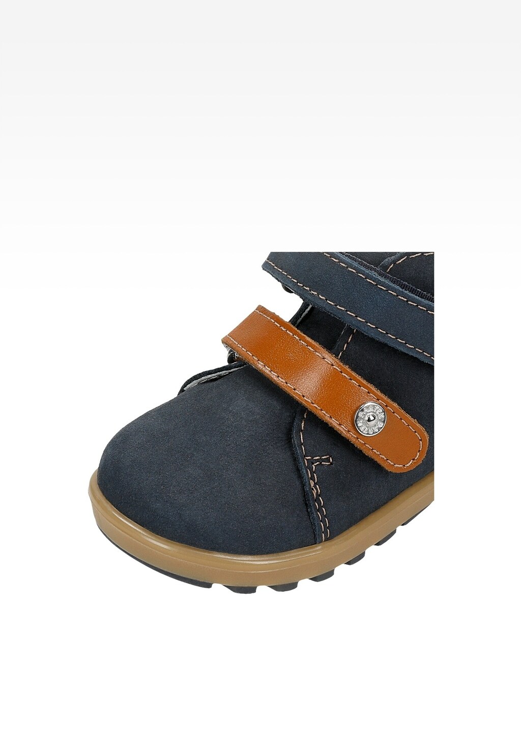 Granatowe trzewiki z brązowymi wstawkami BARTEK 86315-71 Widok 7