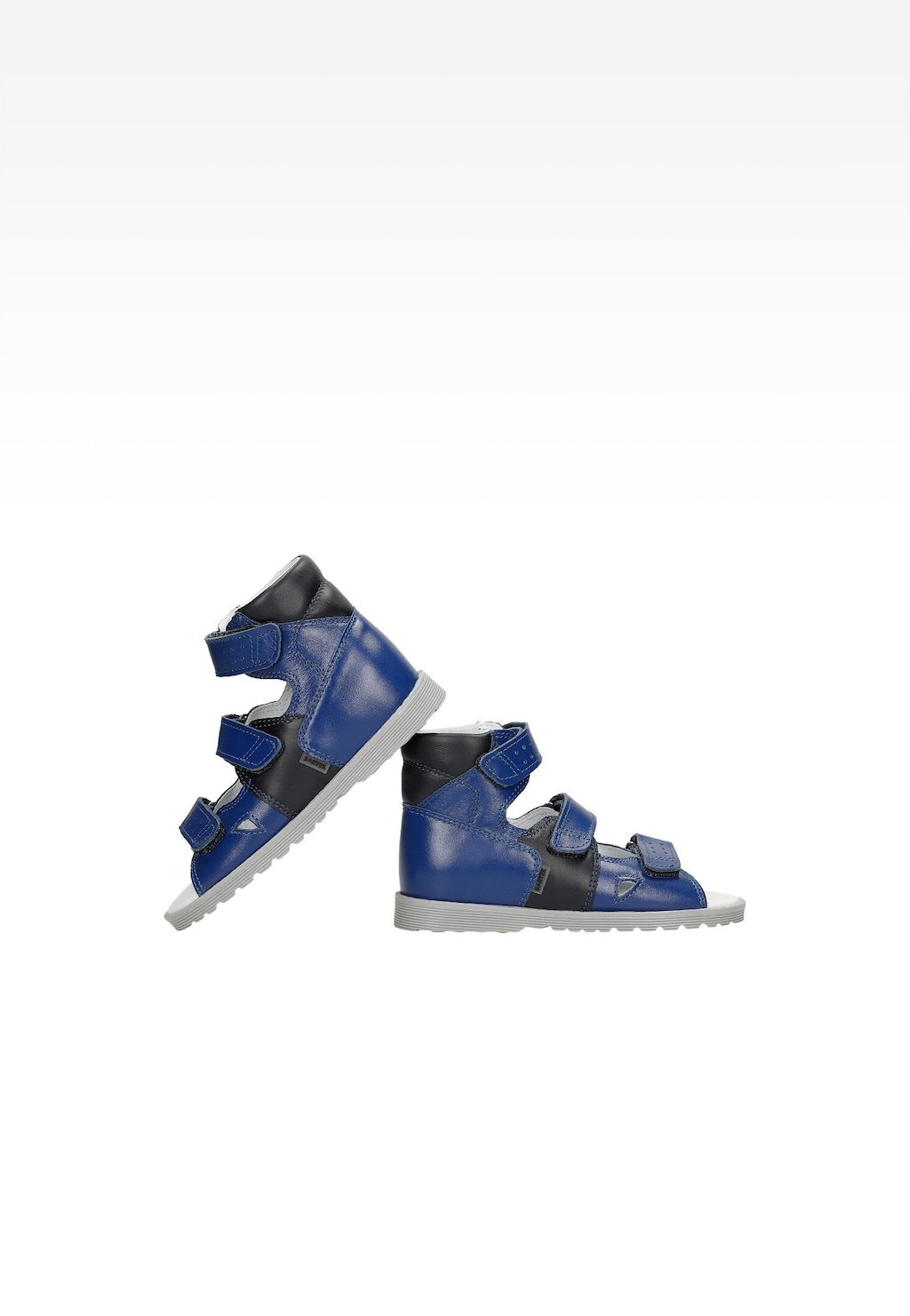 Granatowo-czarne sandały zabudowane BARTEK 86804-024 Widok 4