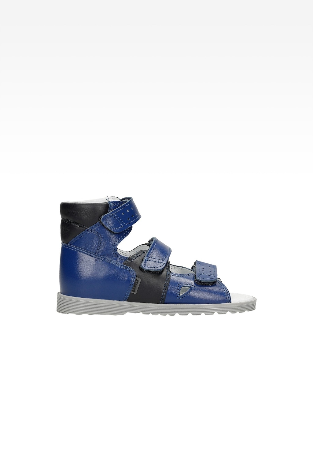 Granatowo-czarne sandały zabudowane BARTEK 86804-024 Widok 1