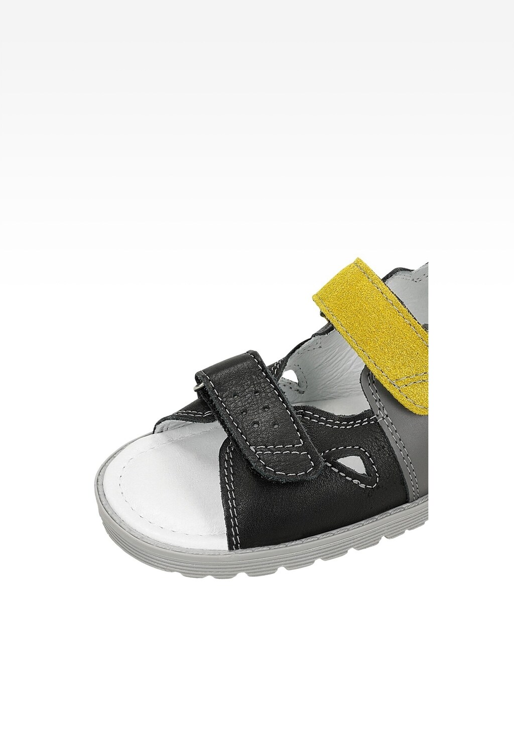 Popielato-żółte sandały zabudowane dla chłopca BARTEK 81804-027 Widok 7