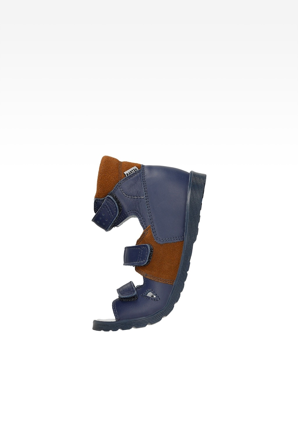 Granatowo-brązowe kapcie profilaktyczne BARTEK 81804-026 Widok 8