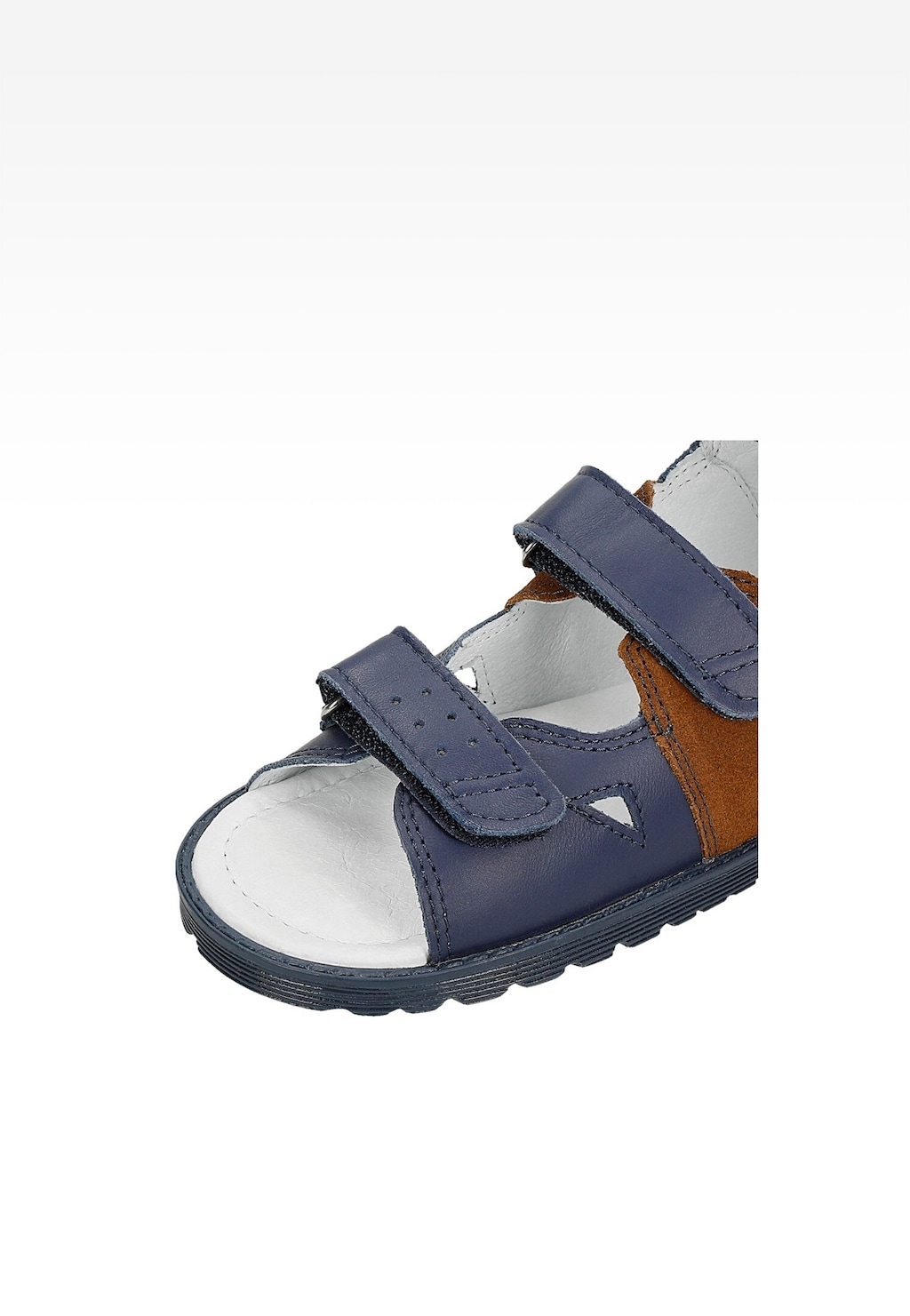 Granatowo-brązowe kapcie profilaktyczne BARTEK 81804-026 Widok 7