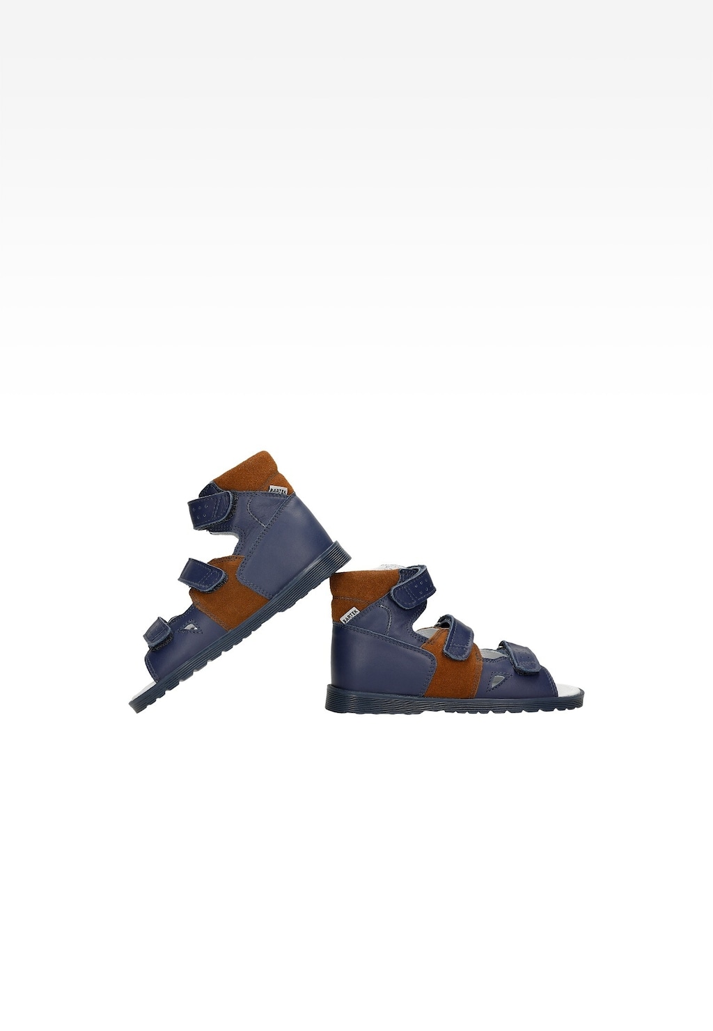 Granatowo-brązowe kapcie profilaktyczne BARTEK 81804-026 Widok 4