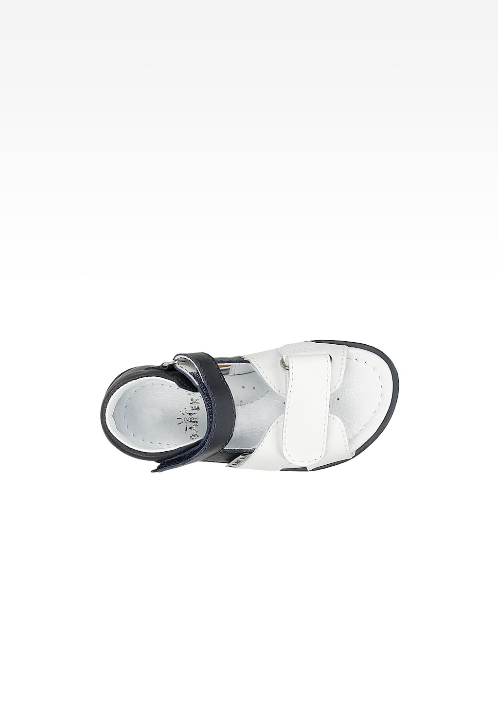 Modro-bílé sandály BARTEK 11227015 se stříbrnou palmičkou Widok 4