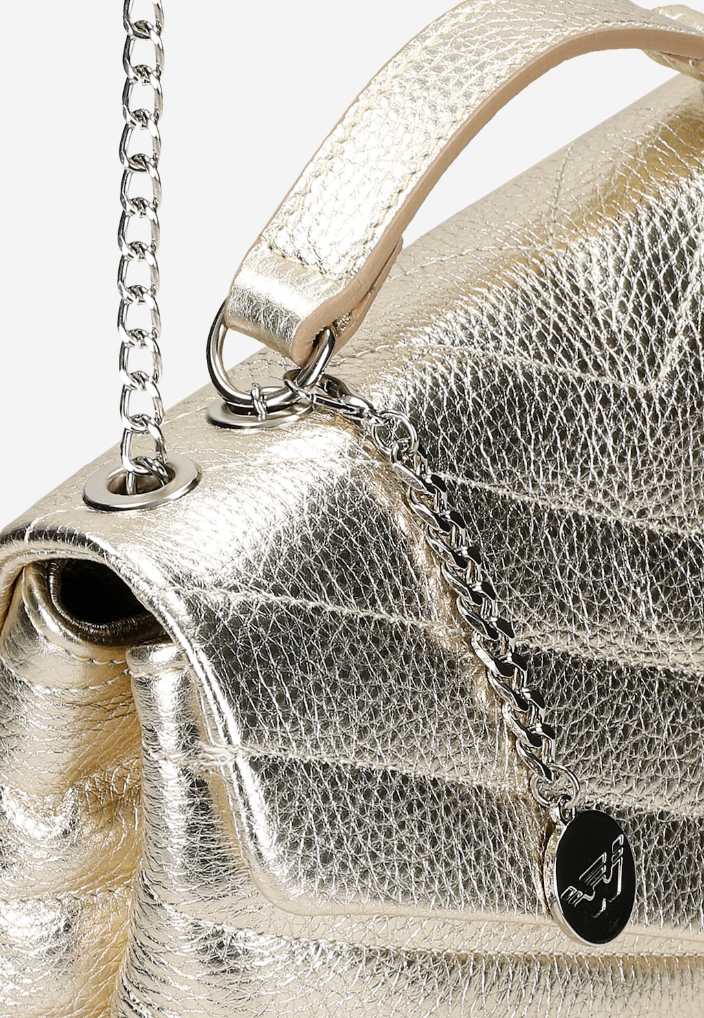 Złota torebka damska z naturalnej skóry 80169-58 Widok 7