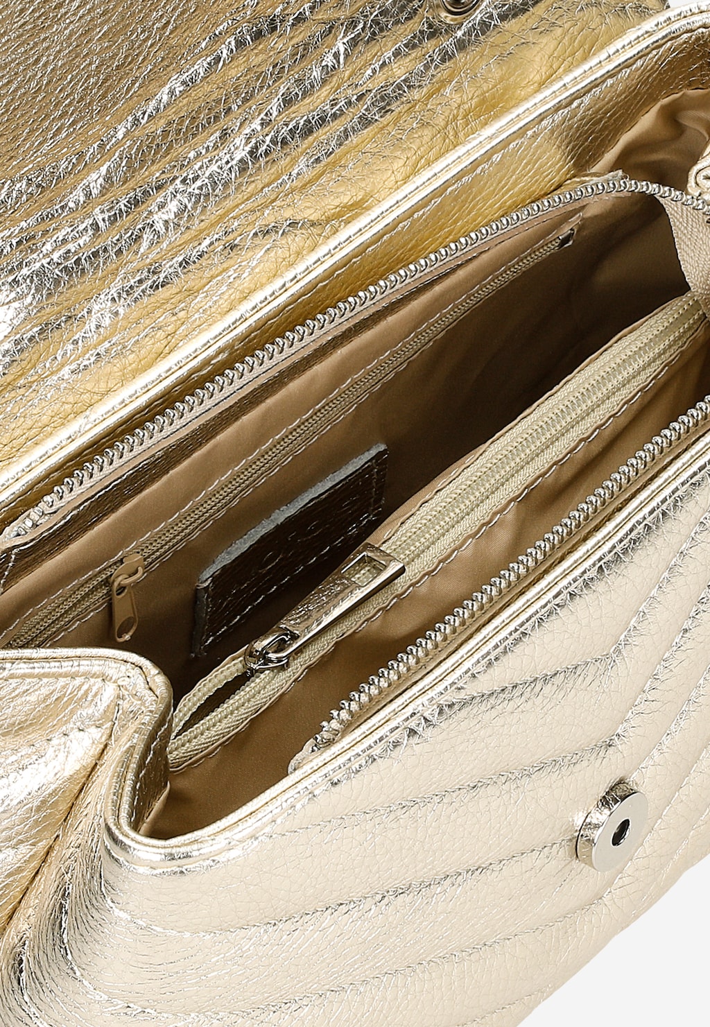 Złota torebka damska z naturalnej skóry 80169-58 Widok 8
